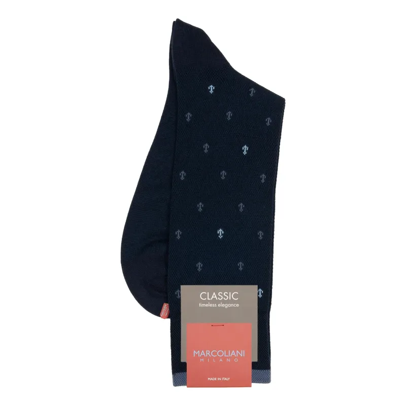 Anchor Cotton Mid-Calf Dress Sock sold by The Andover Shop