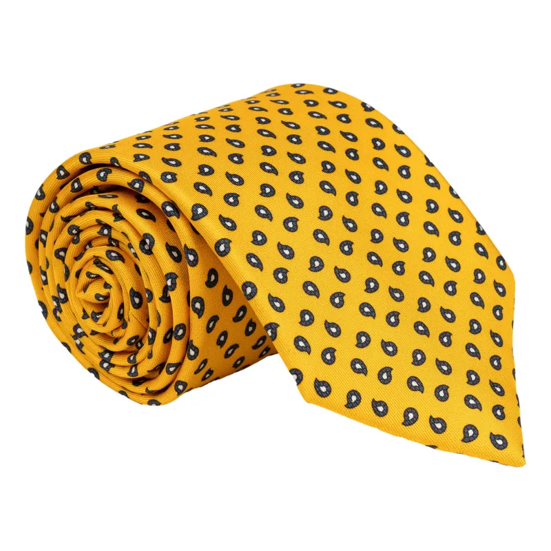 Small Paisley Motif Silk Tie sold by The Andover Shop