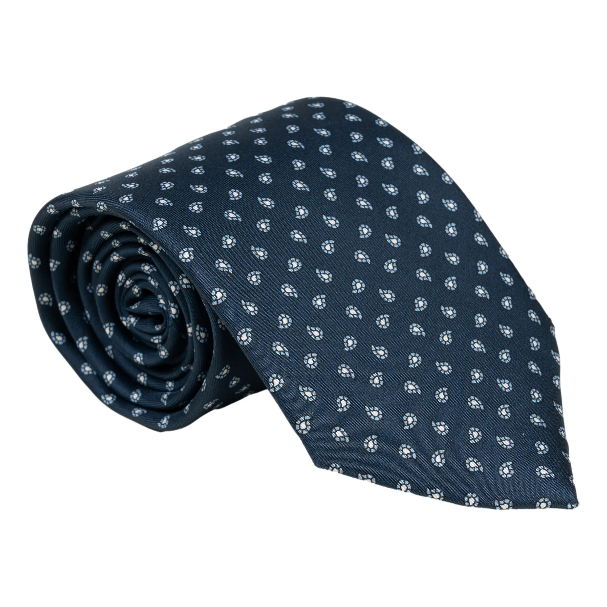 Small Paisley Motif Silk Tie sold by The Andover Shop product image thumbnail 3