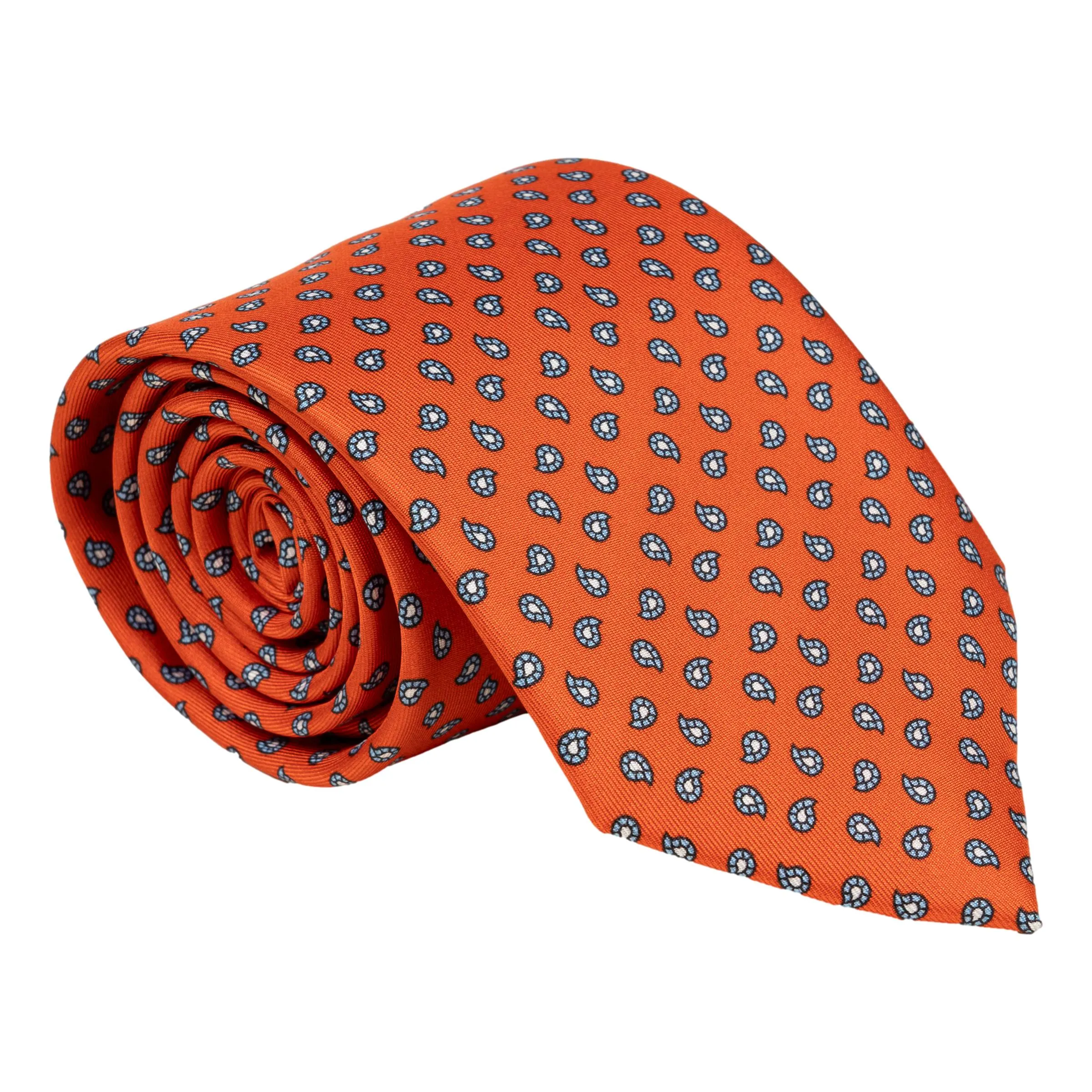 Small Paisley Motif Silk Tie sold by The Andover Shop product image thumbnail 2