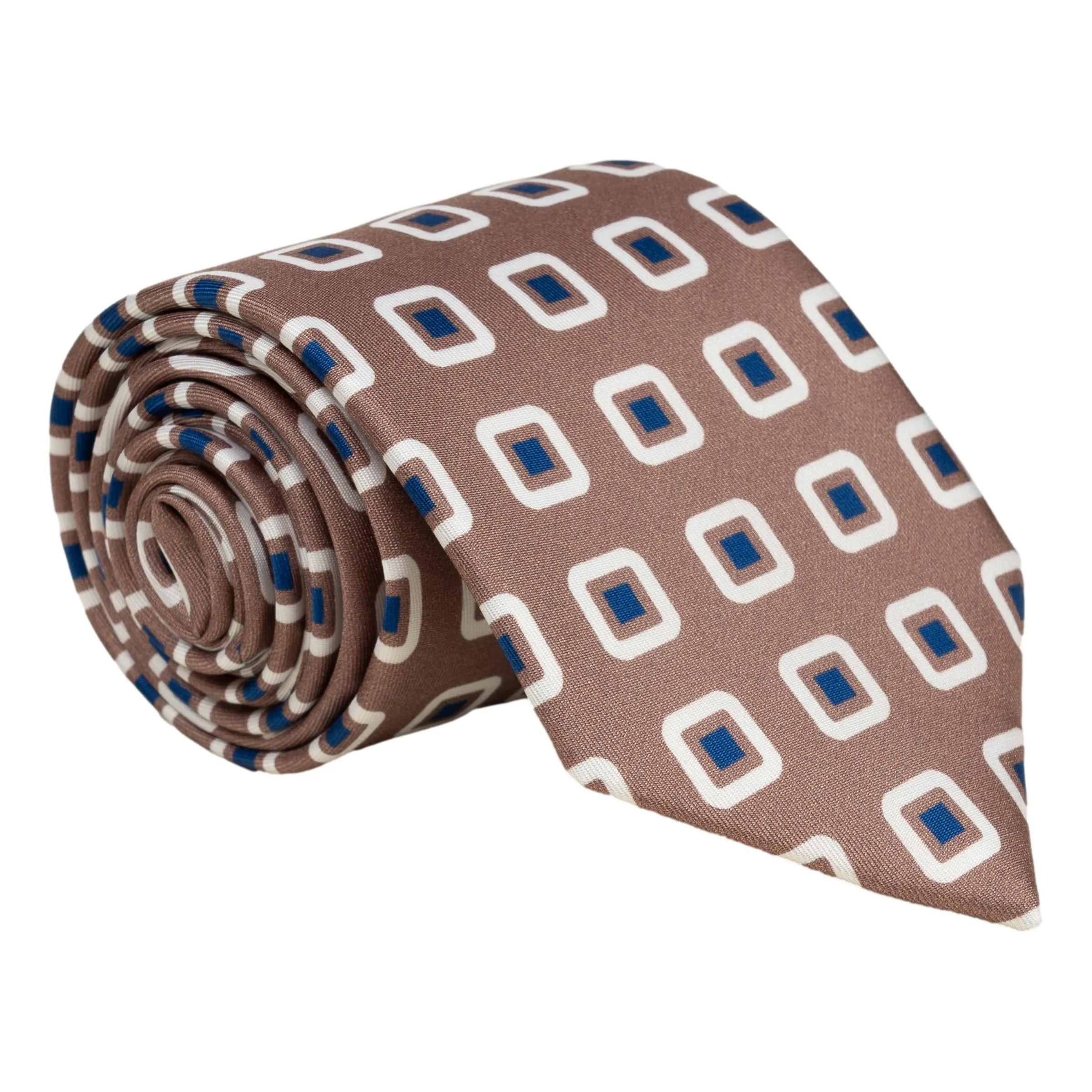 Square Bullseye Silk Tie sold by The Andover Shop product image thumbnail 2