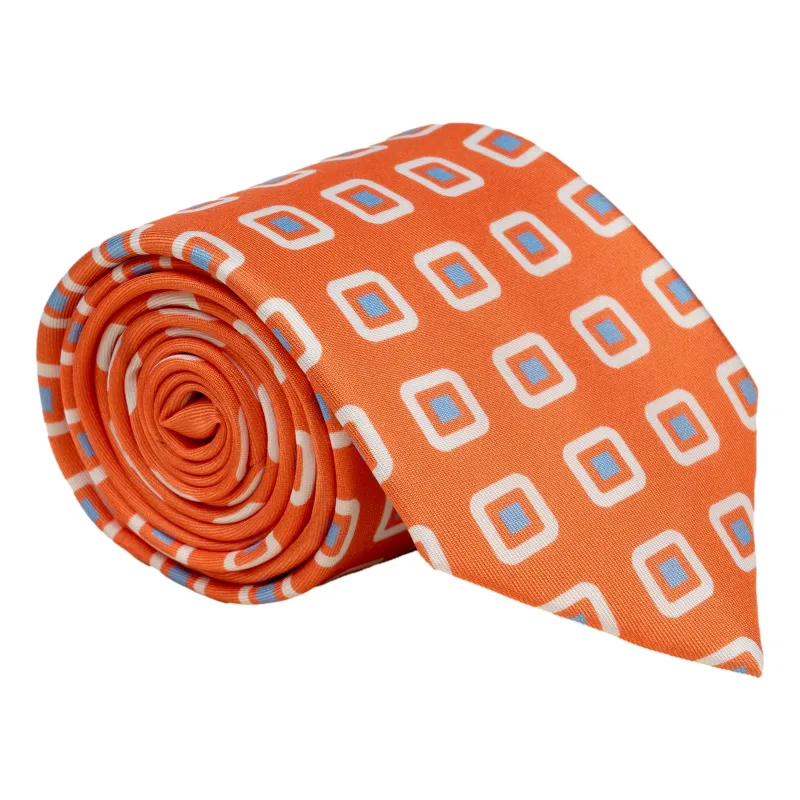 Square Bullseye Silk Tie sold by The Andover Shop