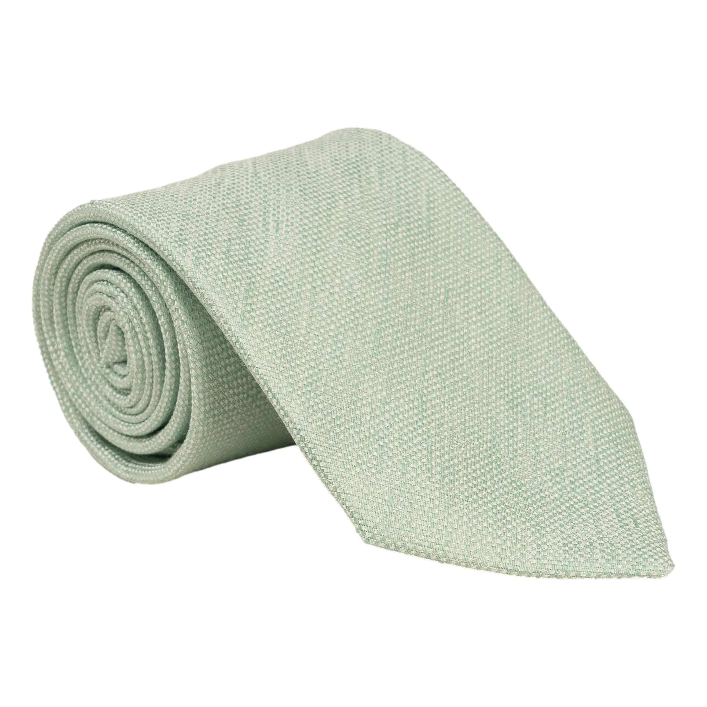 Chambray Woven Silk and Linen Tie sold by The Andover Shop