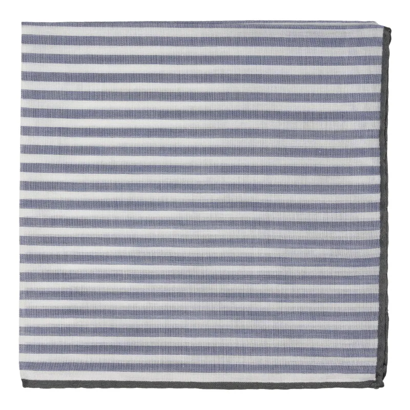 Buren Cotton Pocket Square sold by The Andover Shop