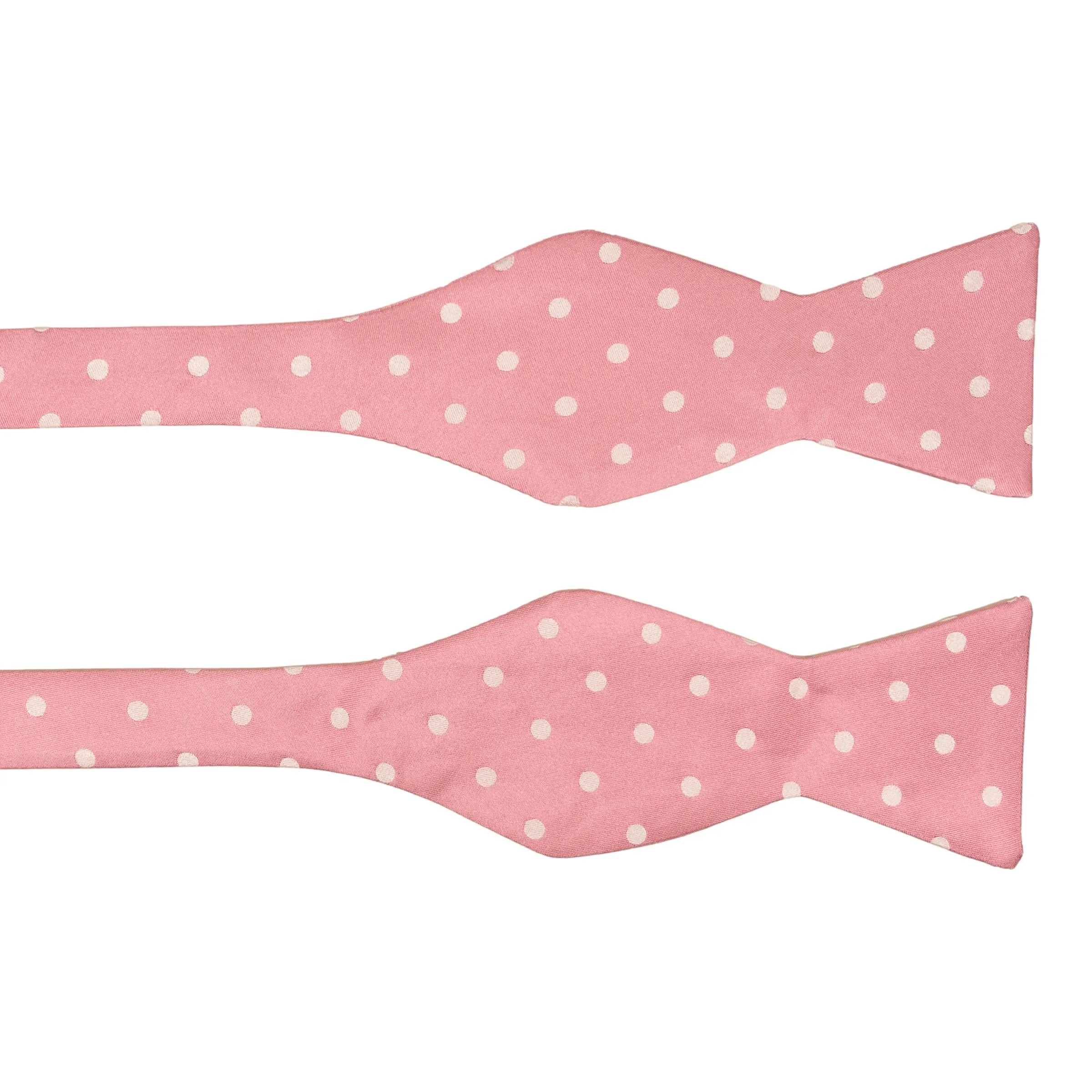 Light Pink Dot Silk Butterfly Bow Tie sold by The Andover Shop