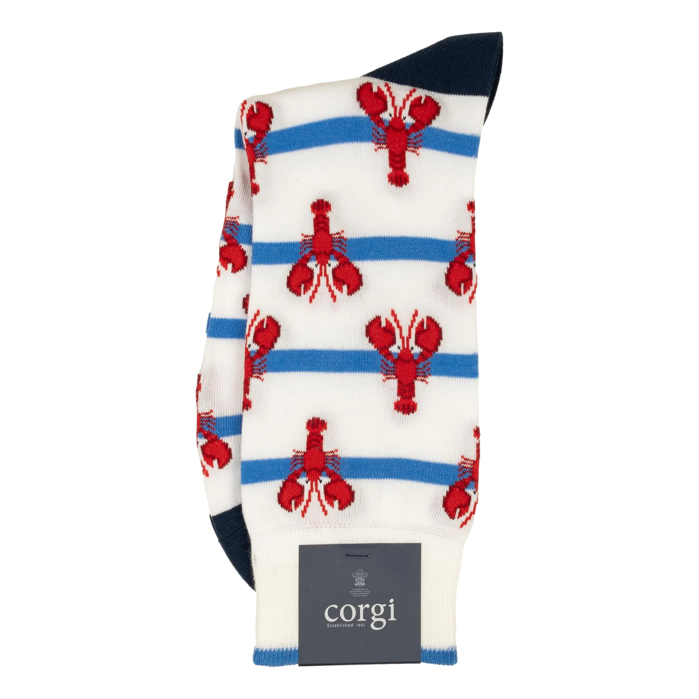 Lobsters Mid-Calf Dress Sock sold by The Andover Shop