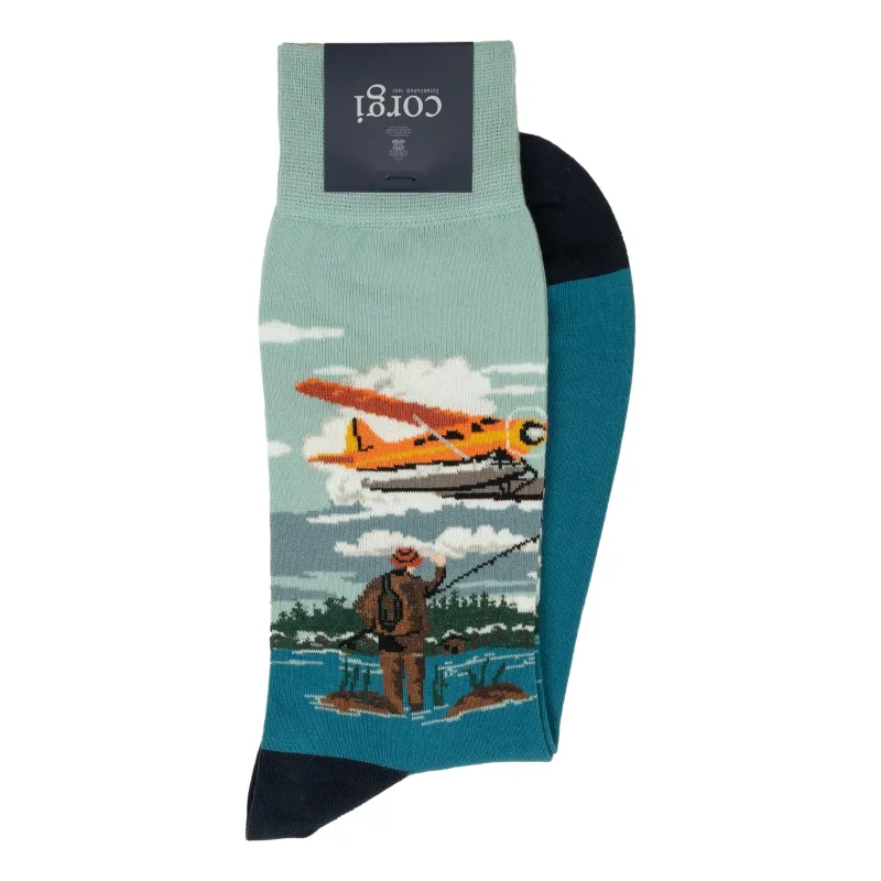Fly Fishing Mid-Calf Dress Sock sold by The Andover Shop