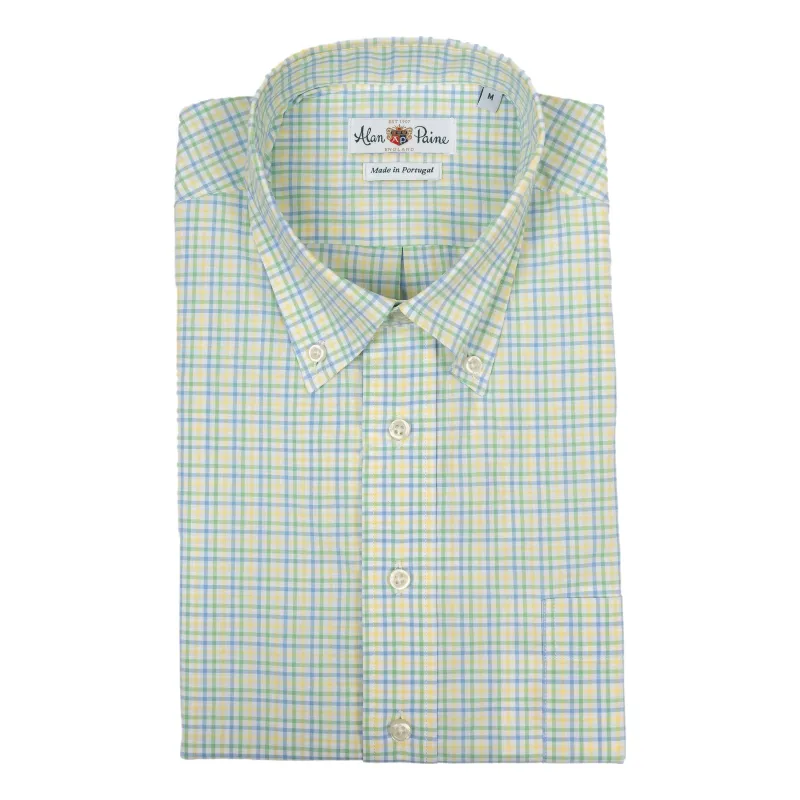 Light Blue, Green, and Yellow Tattersall Sport Shirt sold by The Andover Shop