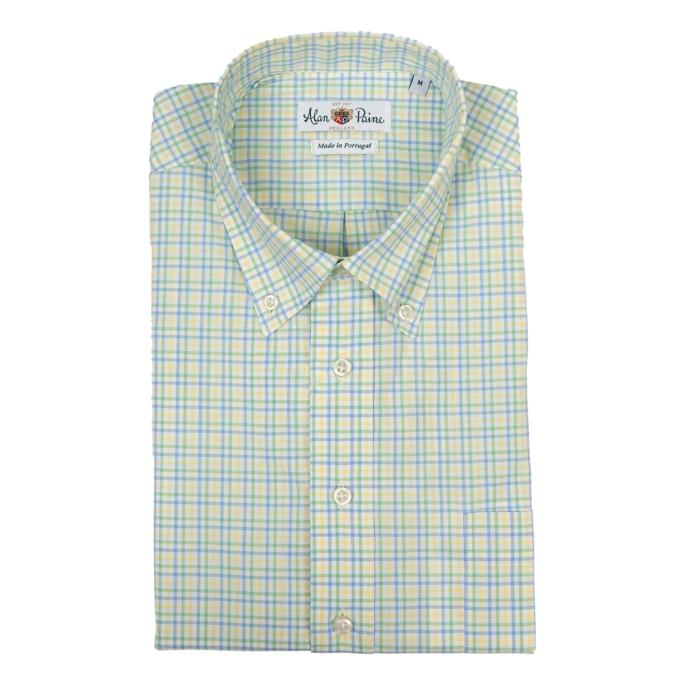 Light Blue, Green, and Yellow Tattersall Sport Shirt sold by The Andover Shop