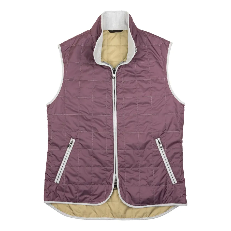 Plum Theo Waterville Quilted Vest sold by The Andover Shop