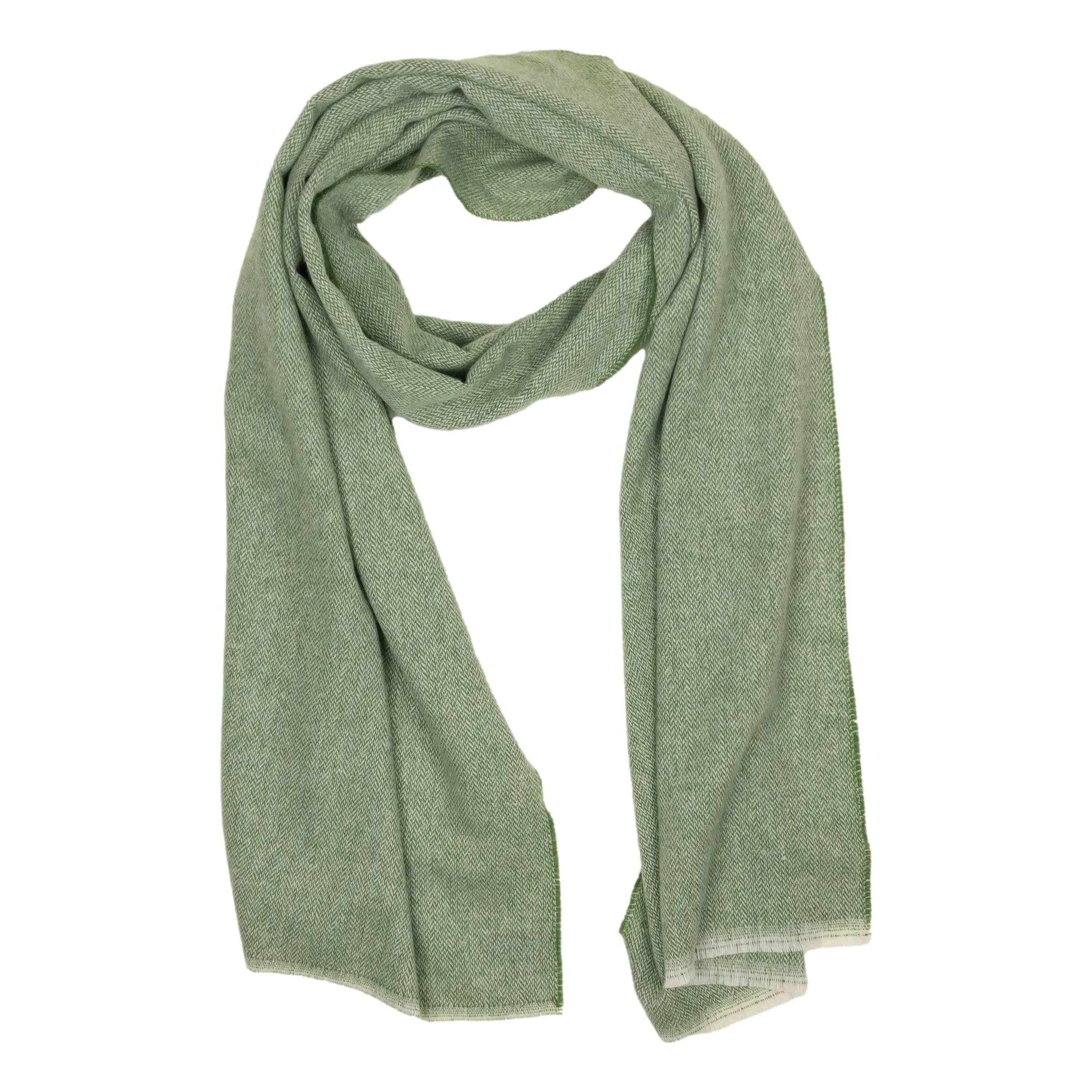 Herringbone Cashmere Scarf sold by The Andover Shop product image thumbnail 3