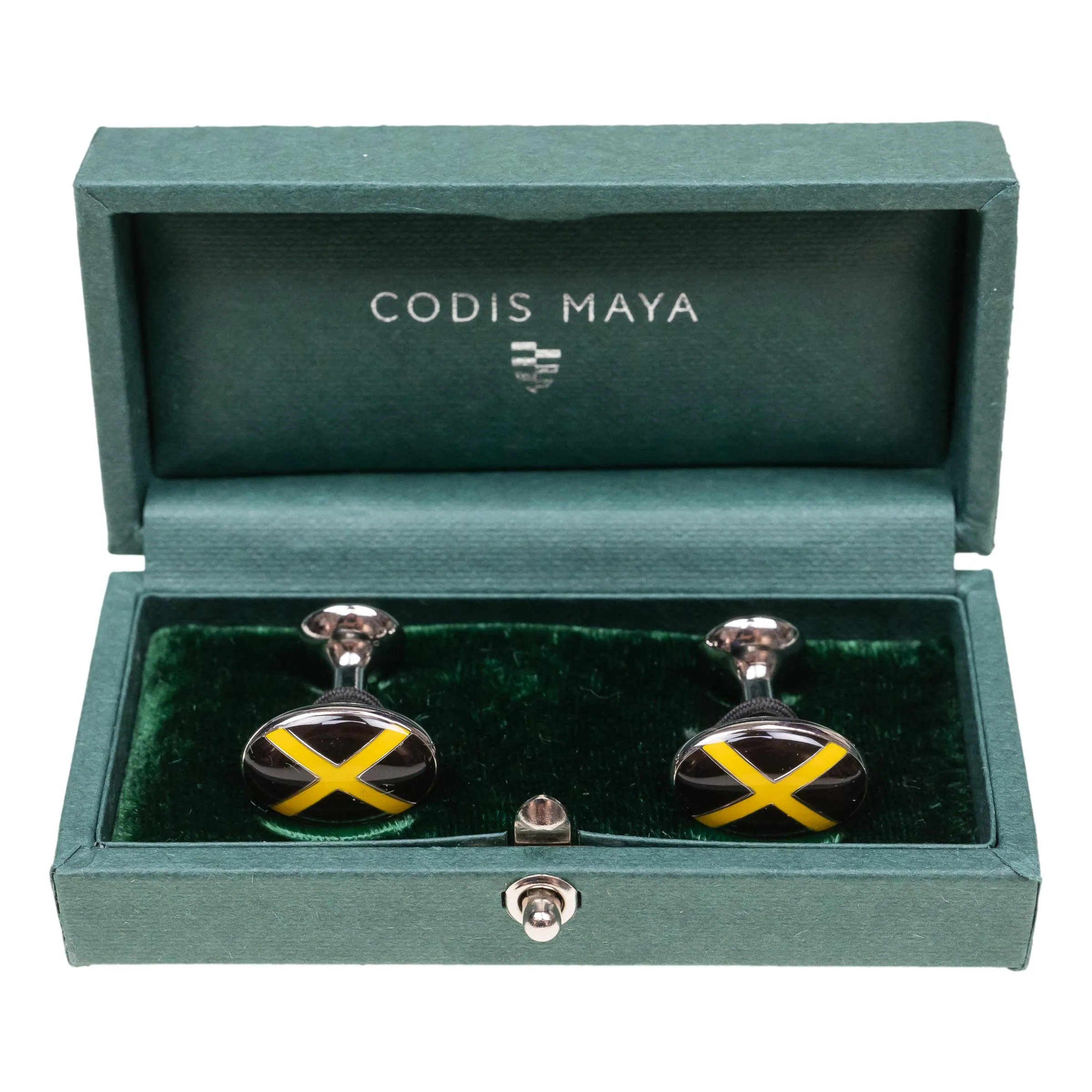 Oval Cross Cufflinks sold by The Andover Shop product image thumbnail 3