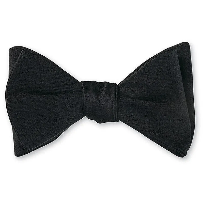 Satin Black Formal Bowtie sold by The Andover Shop