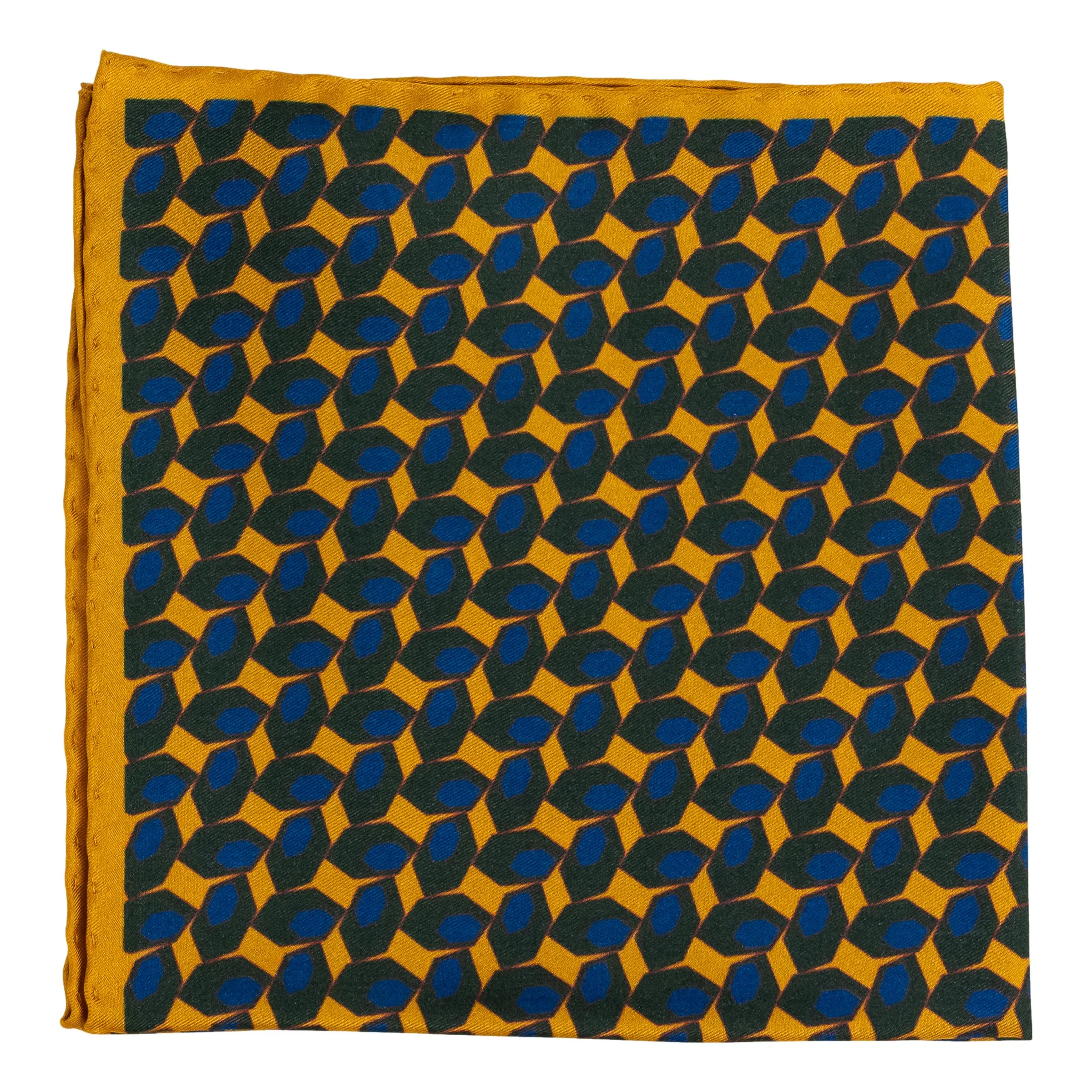 Hexagonal Silk Pocket Square sold by The Andover Shop product image thumbnail 3