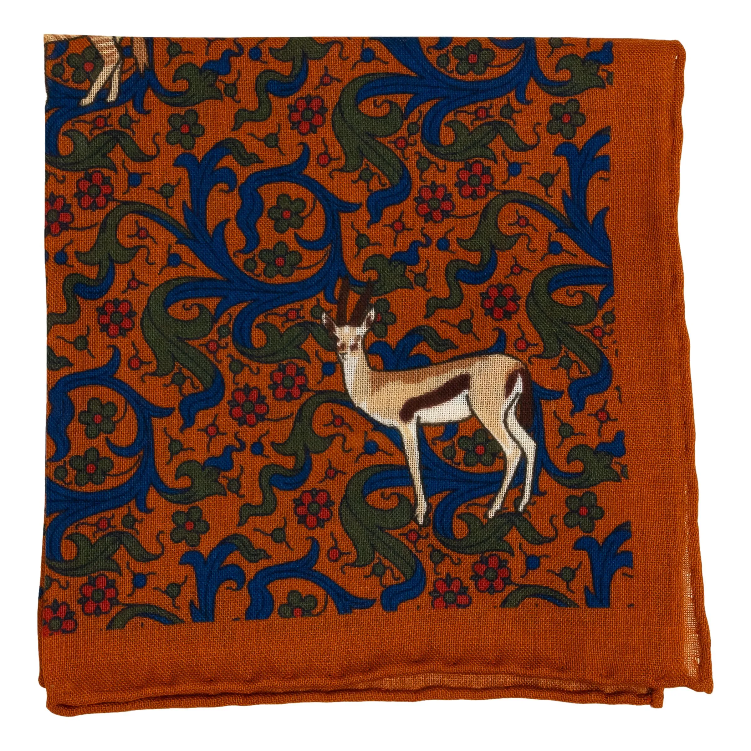 Springbok Wool and Silk Pocket Square sold by The Andover Shop