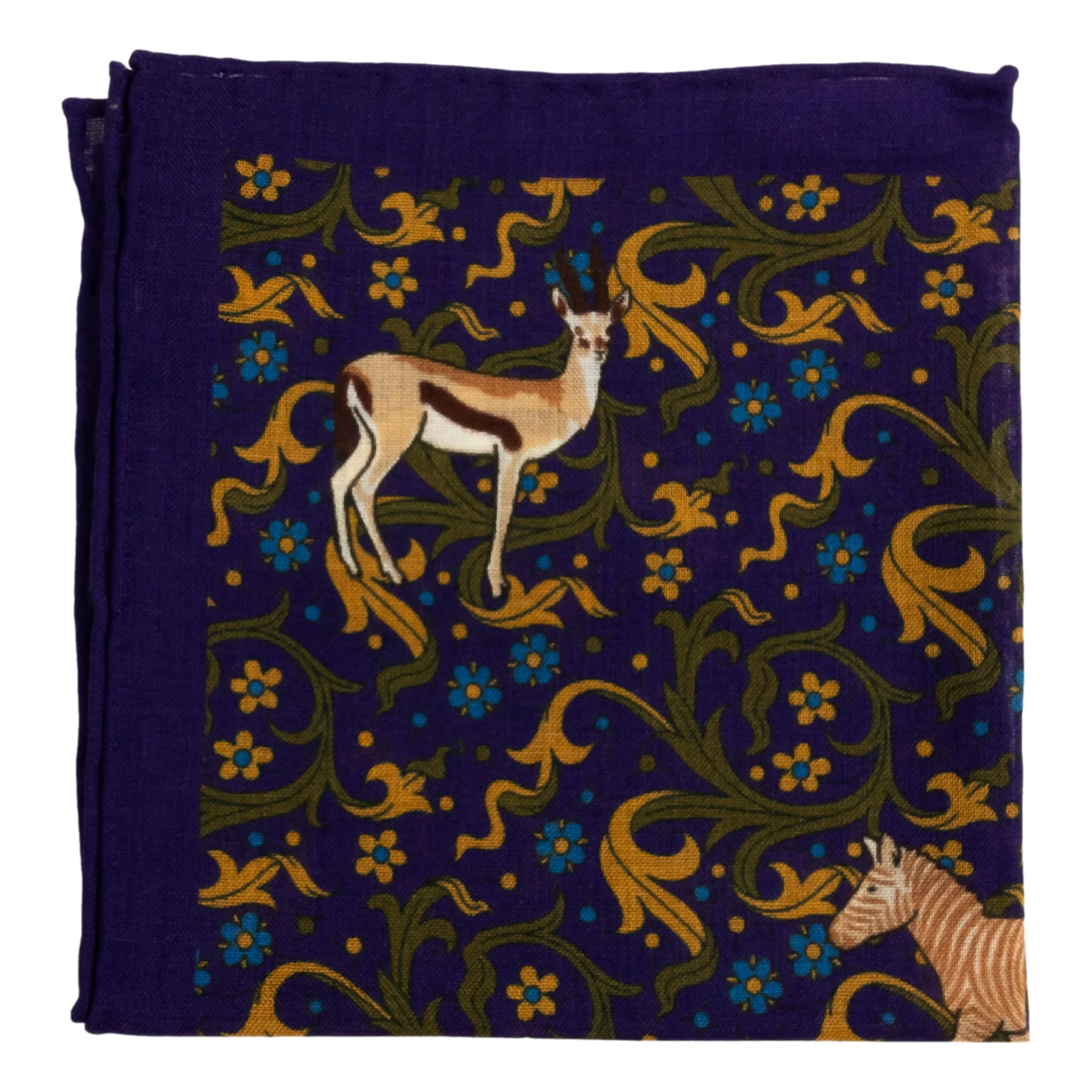 Springbok Wool and Silk Pocket Square sold by The Andover Shop product image thumbnail 3