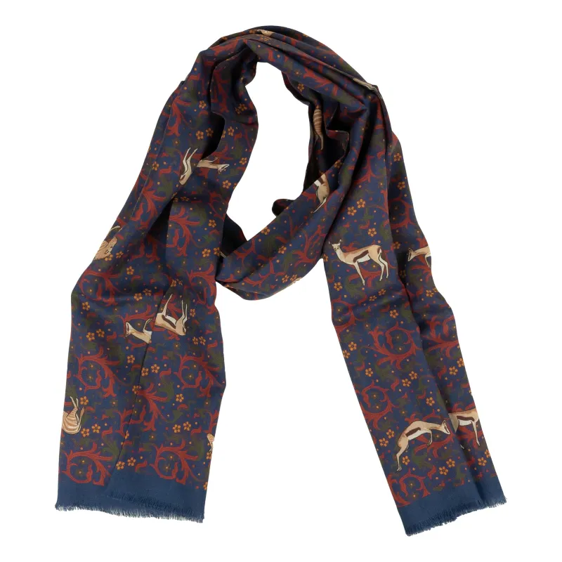 Zebra and Springbok Wool and Silk Blend Scarf sold by The Andover Shop