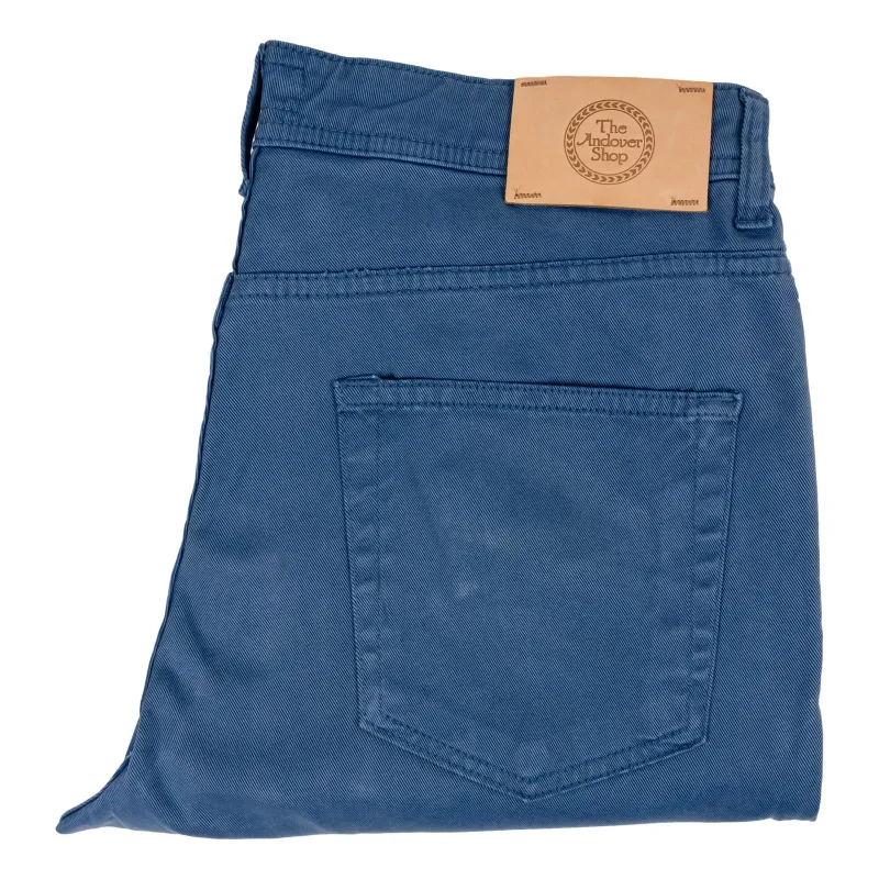 Cotton and Cashmere Stretch 5-Pocket Trouser sold by The Andover Shop
