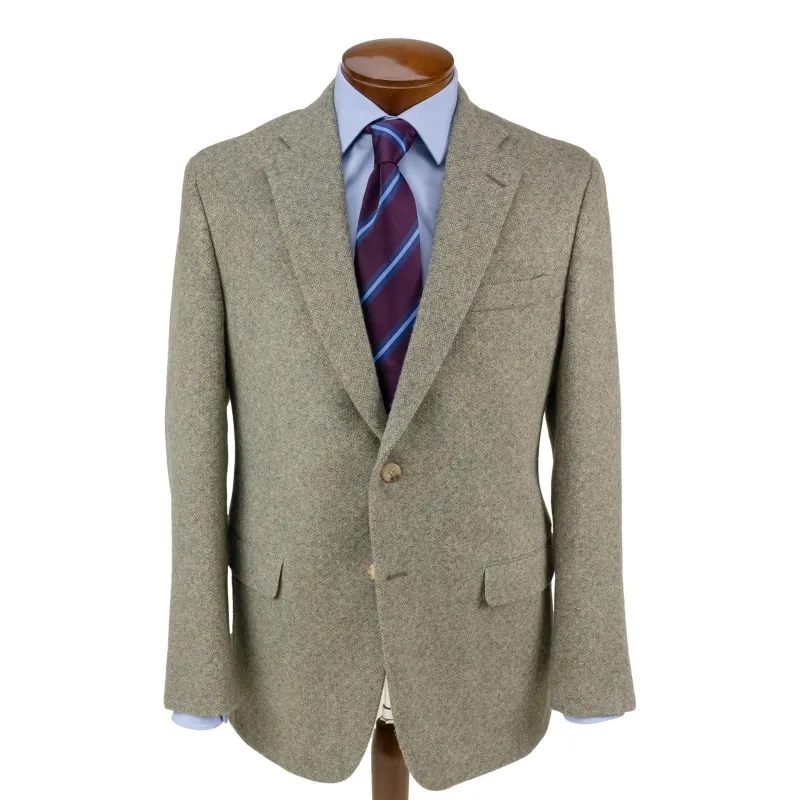 Lovat Green and Sand Heritage Featherbone Wool Tweed Sport Coat sold by The Andover Shop
