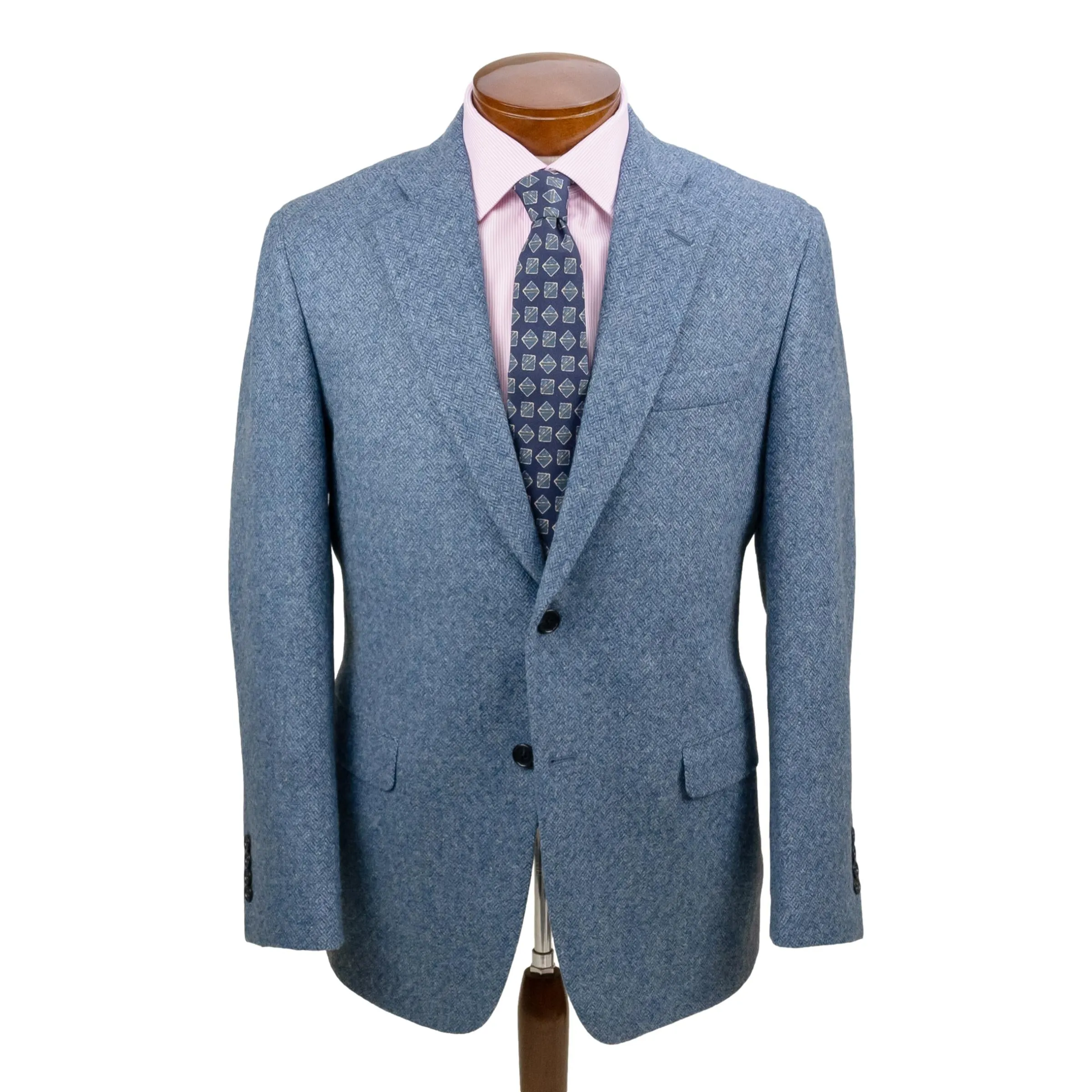 Light Blue Heritage Featherbone Wool Tweed Sport Coat sold by The Andover Shop