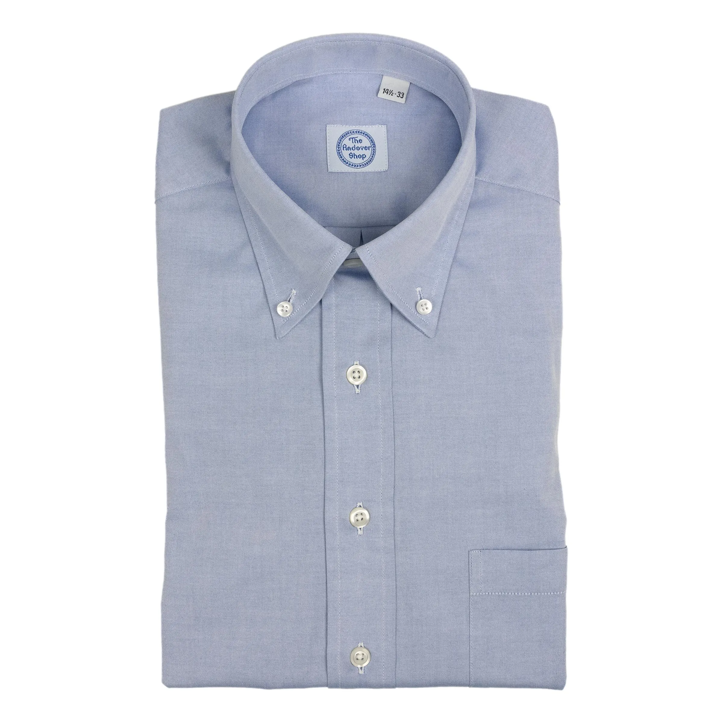 True Blue Pinpoint Oxford Button Down Dress Shirt sold by The Andover Shop