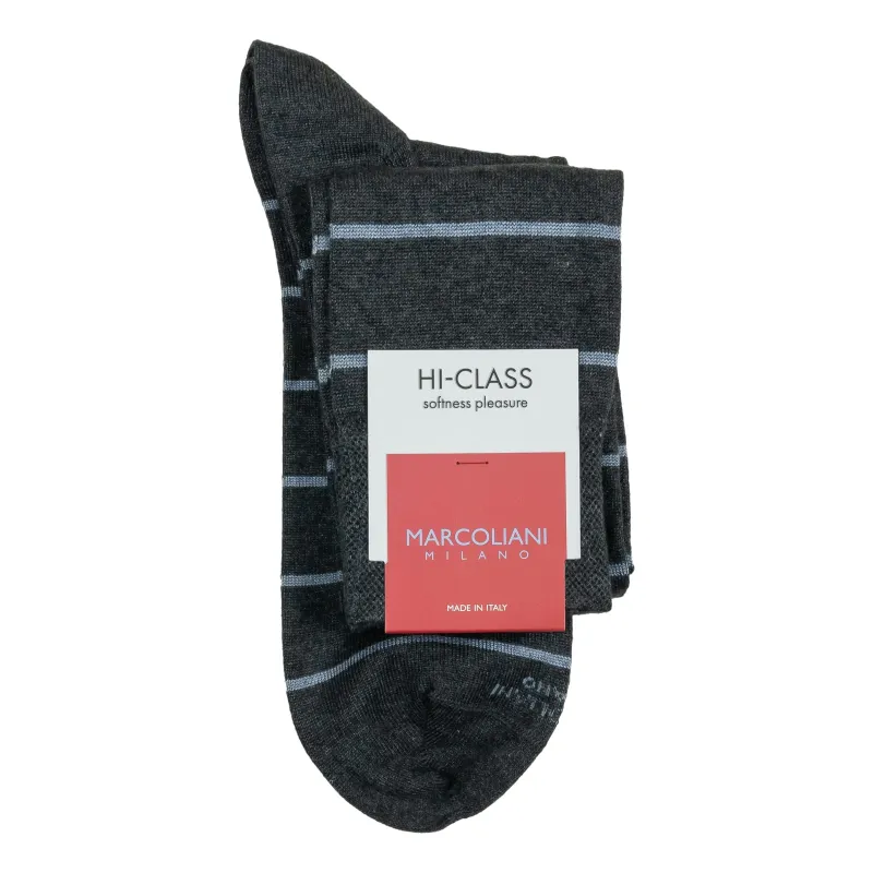 Stripes Modal Over-the-Calf Dress Socks sold by The Andover Shop