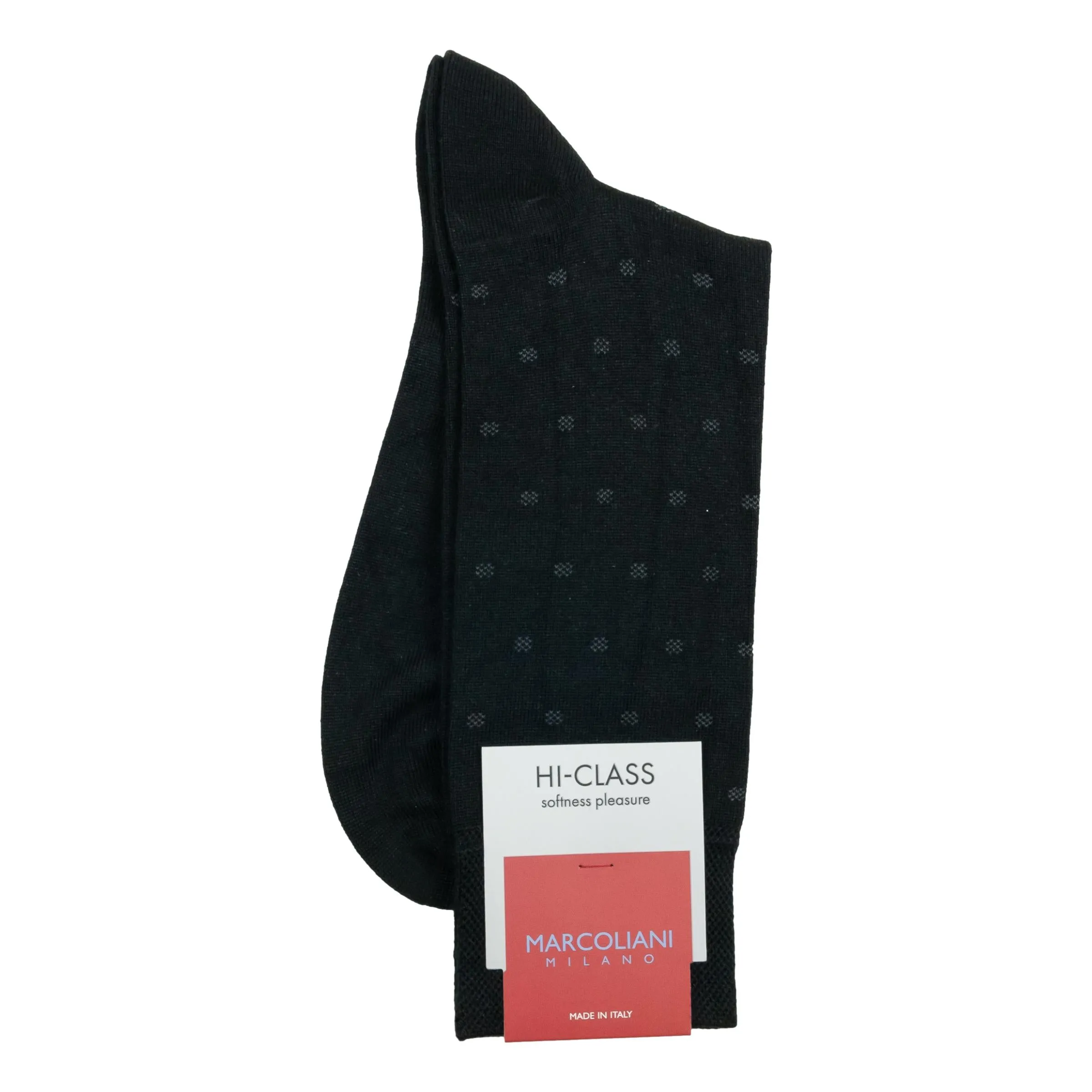 Micro Polka Modal Mid-Calf Dress Socks sold by The Andover Shop product image thumbnail 2