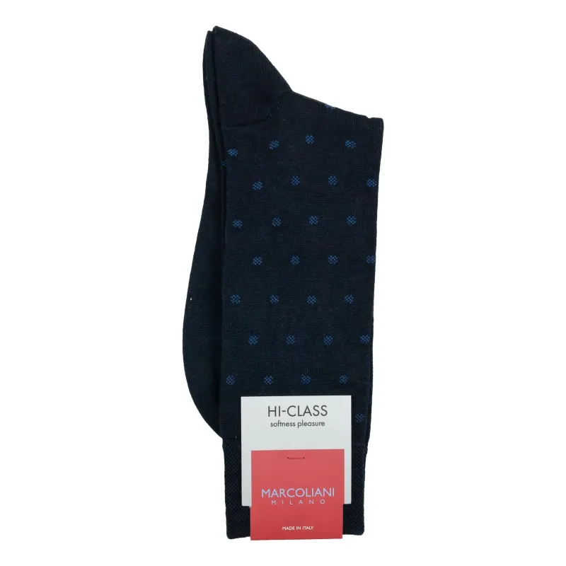 Micro Polka Modal Mid-Calf Dress Socks sold by The Andover Shop