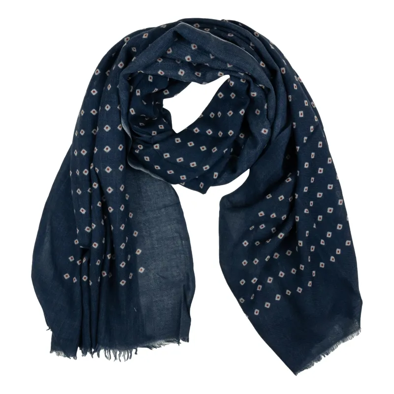 Squares with Dots Wool Scarf sold by The Andover Shop
