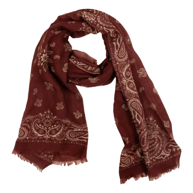Bandana Pattern Wool Scarf sold by The Andover Shop