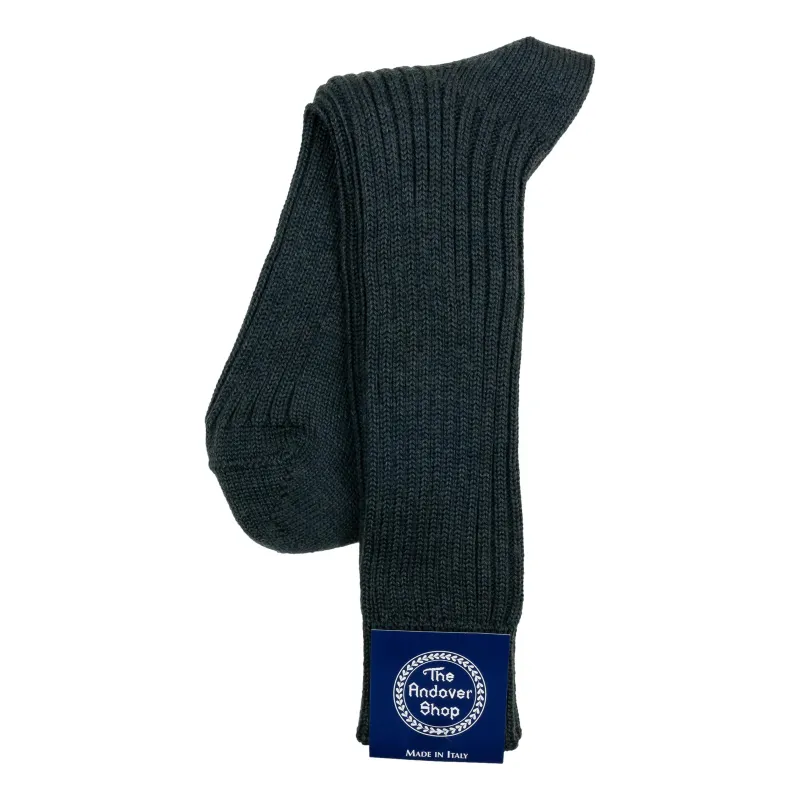 Mid-calf Ribbed Heavy Wool Socks sold by The Andover Shop