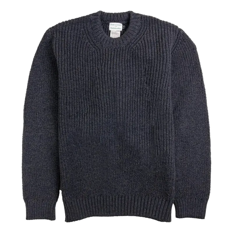 Crosshaven Ribbed Crewneck Wool Sweater sold by The Andover Shop