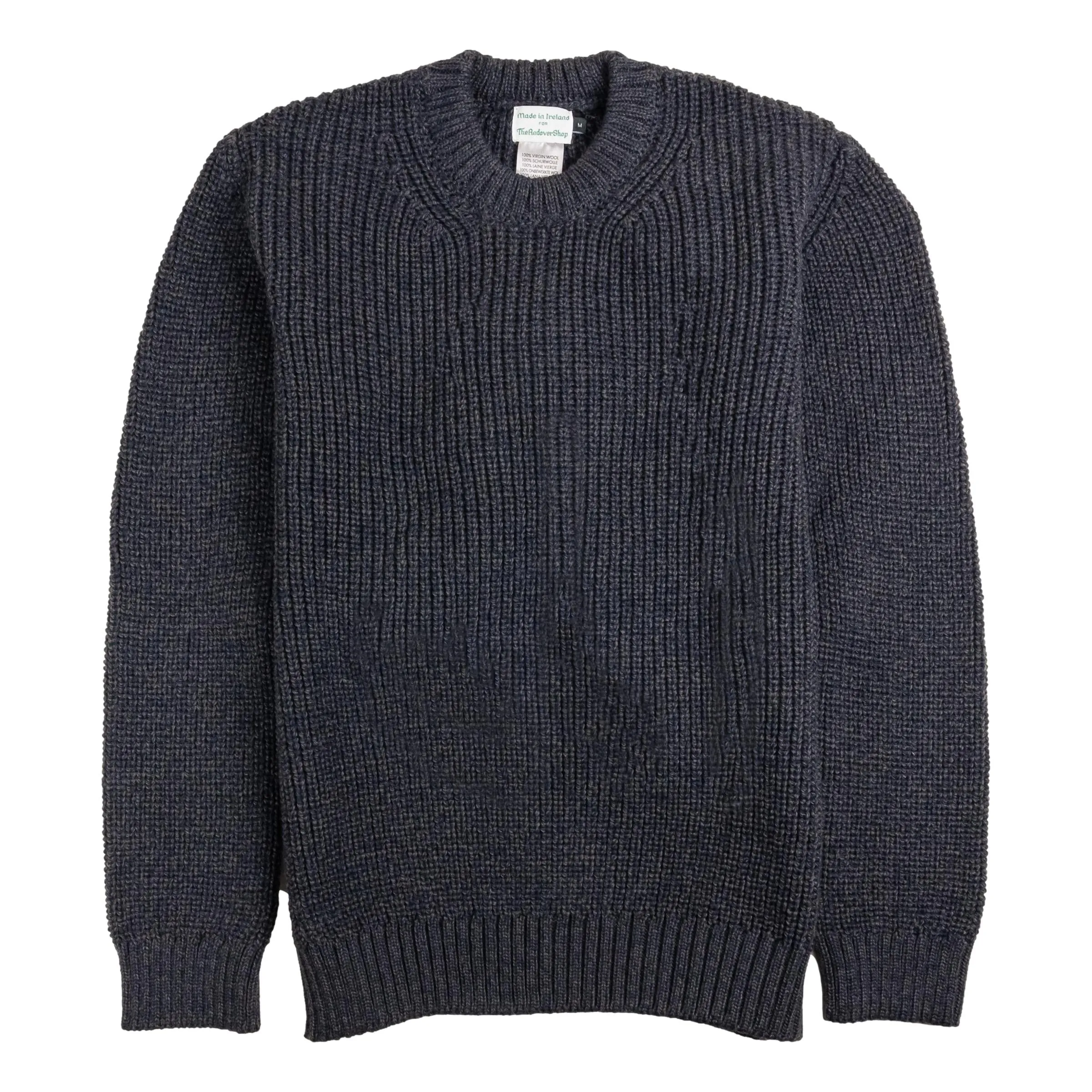 Crosshaven Ribbed Crewneck Wool Sweater sold by The Andover Shop