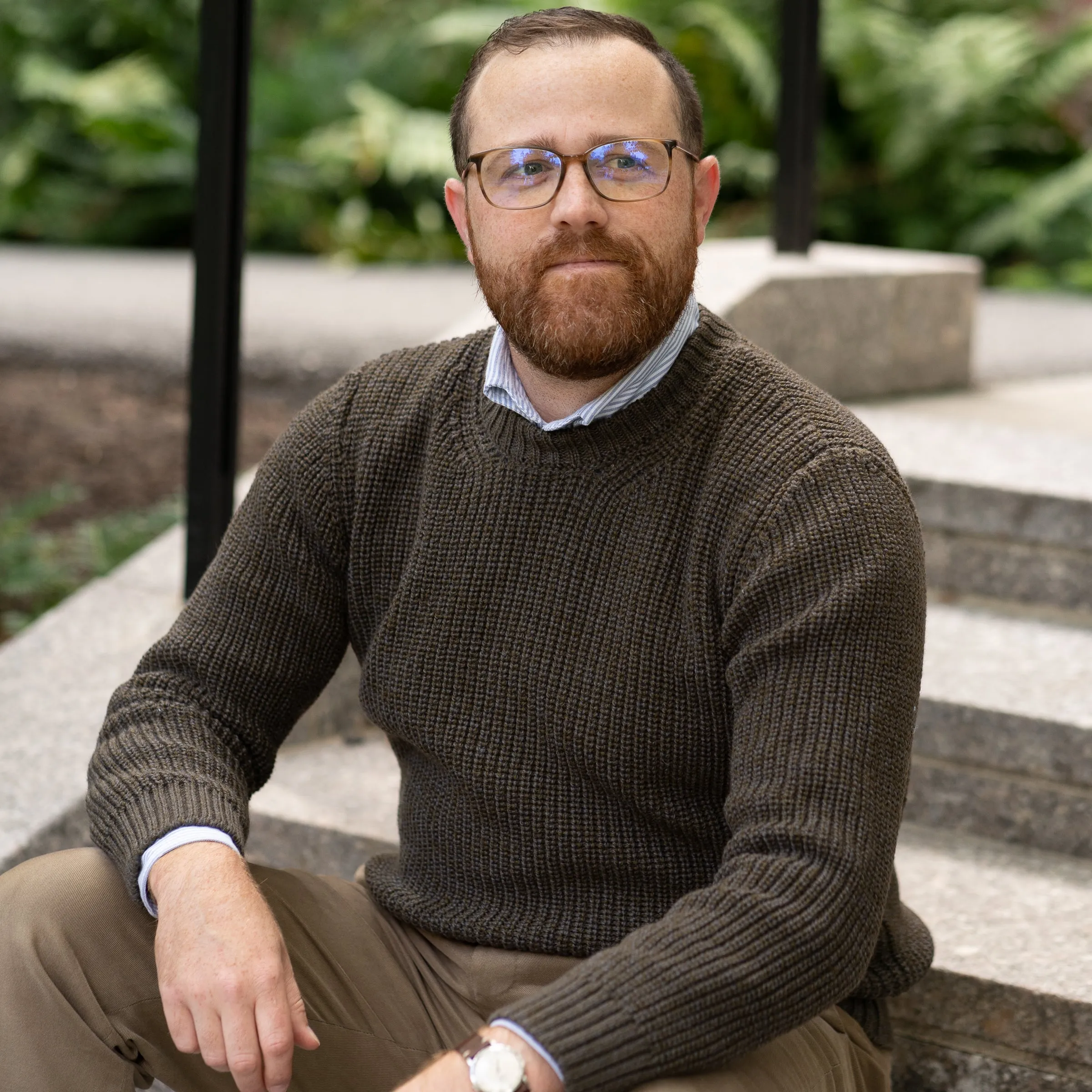 Crosshaven Ribbed Crewneck Wool Sweater sold by The Andover Shop product image thumbnail 3