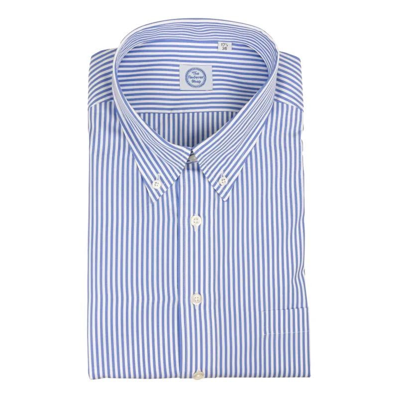 Blue Banker Stripe Button Down Dress Shirt sold by The Andover Shop