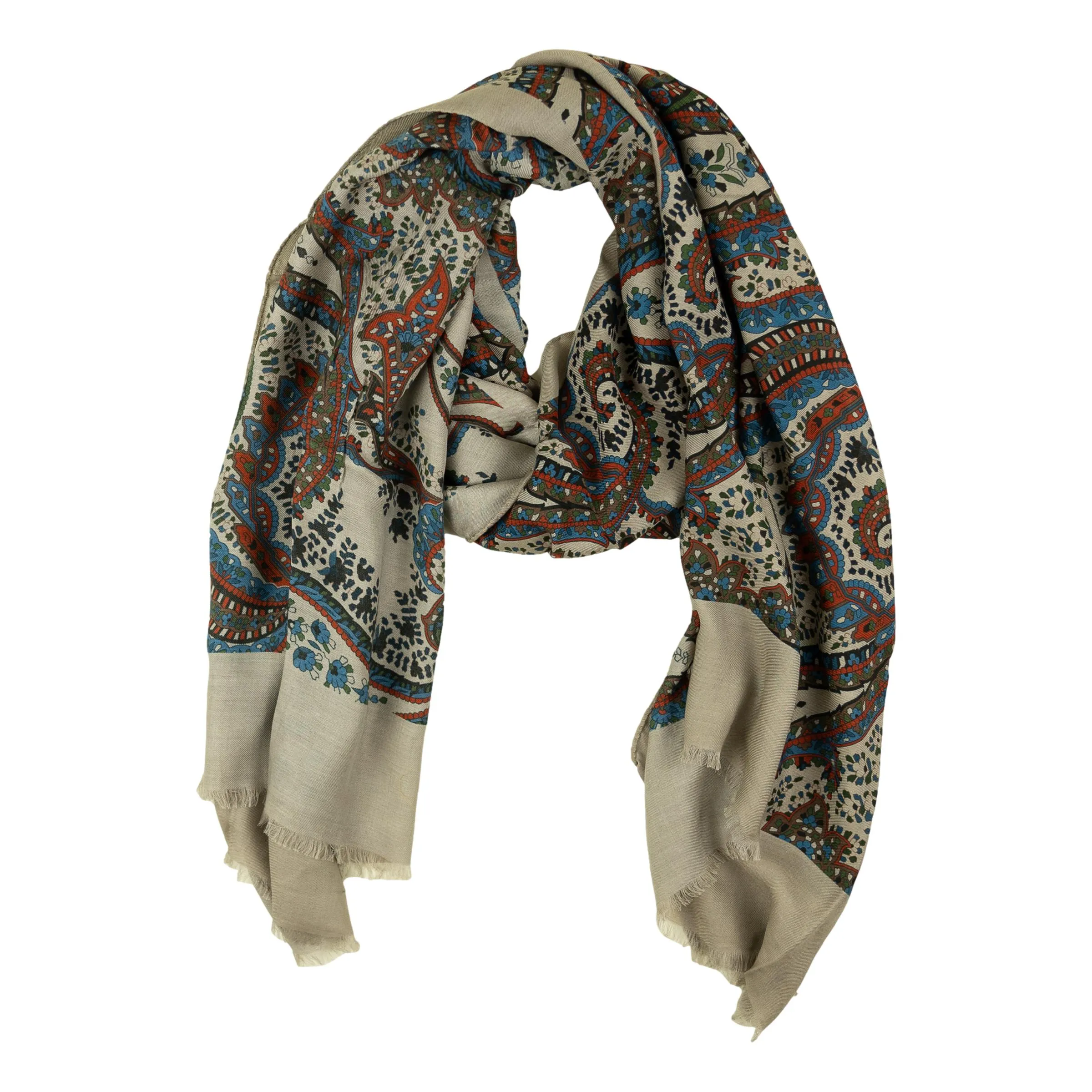Paisley Modal and Cashmere Blend Scarf sold by The Andover Shop product image thumbnail 2