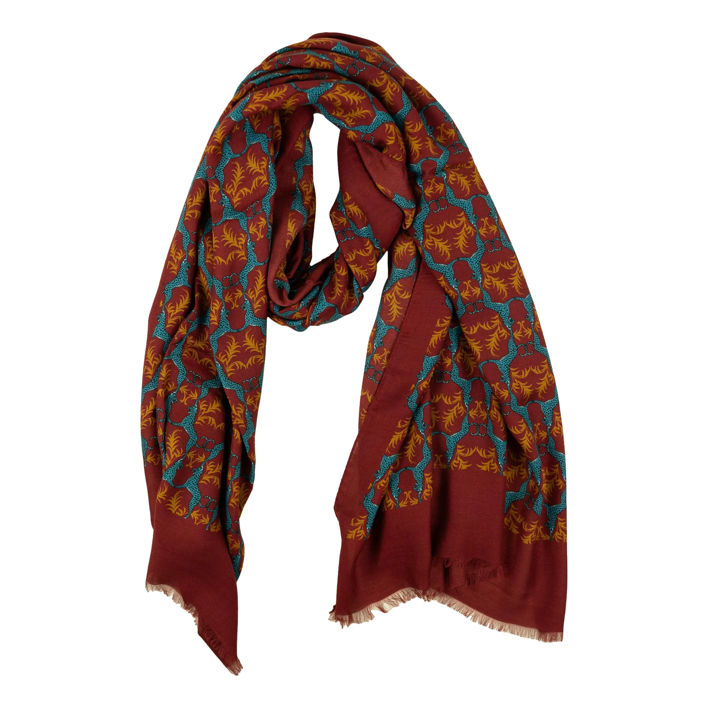 Cheetah Modal and Cashmere Blend Scarf sold by The Andover Shop product image thumbnail 2