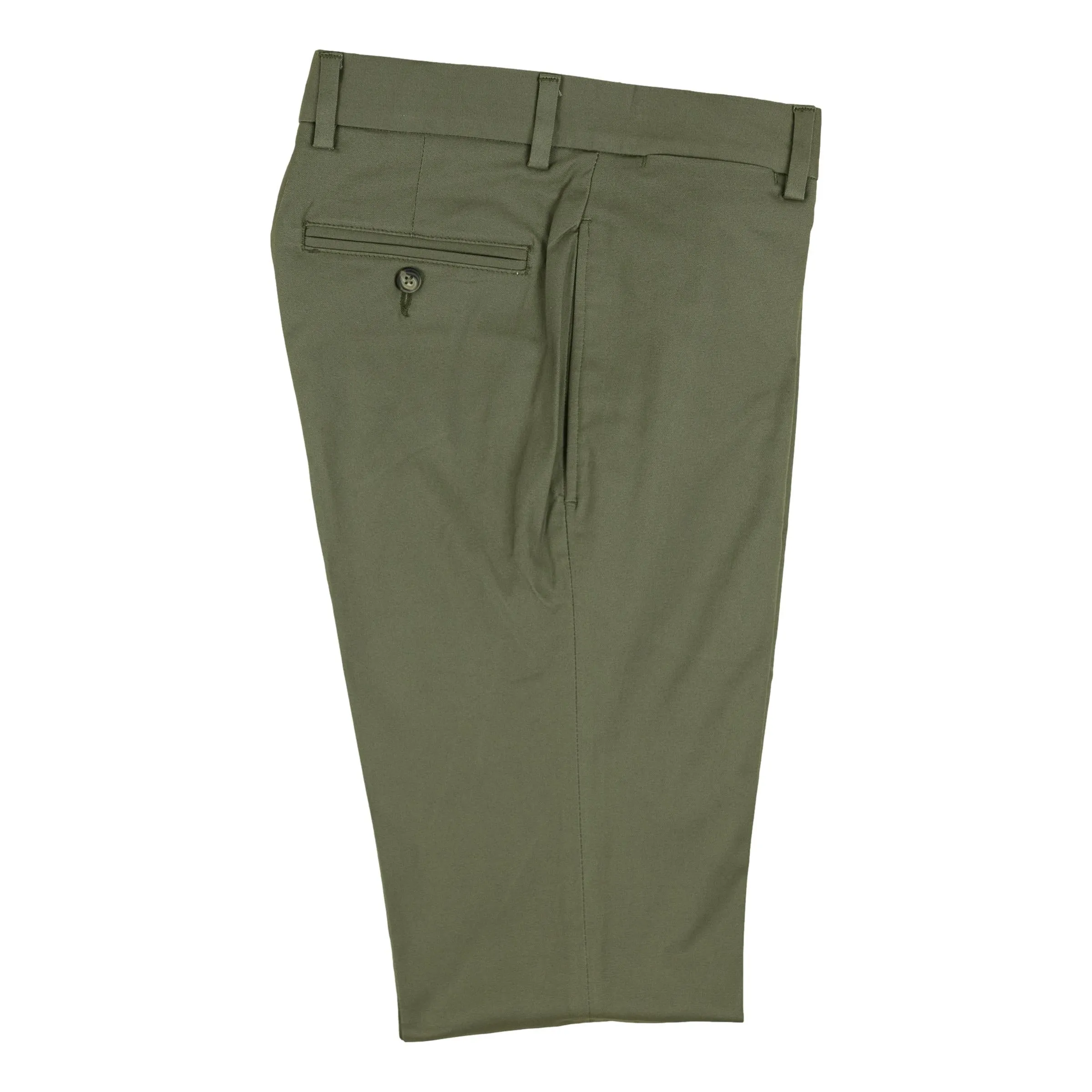 Cotton Twill Plain Front Trouser sold by The Andover Shop