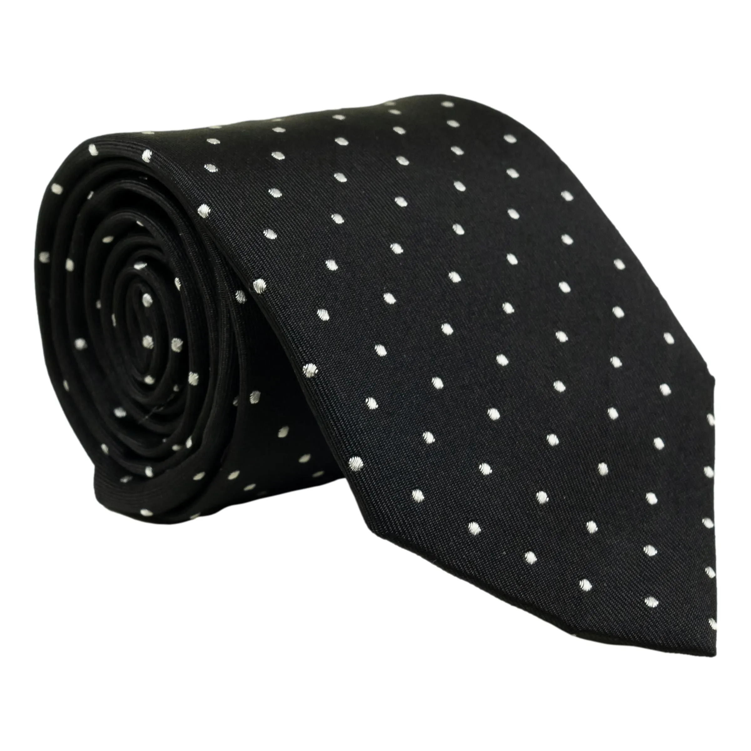 Close Dot Woven Silk Tie sold by The Andover Shop product image thumbnail 2