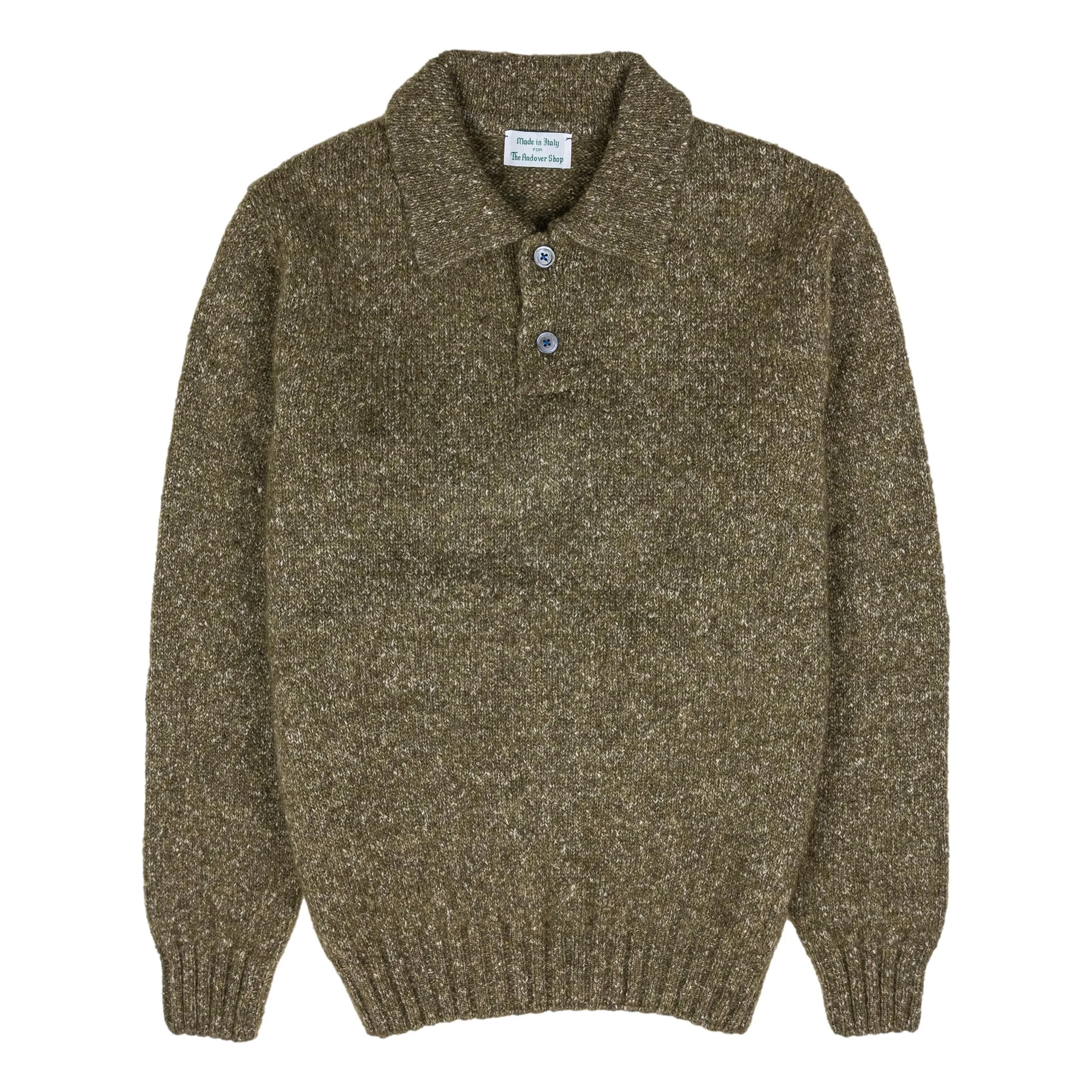 Harri Polo Alpaca Sweater sold by The Andover Shop
