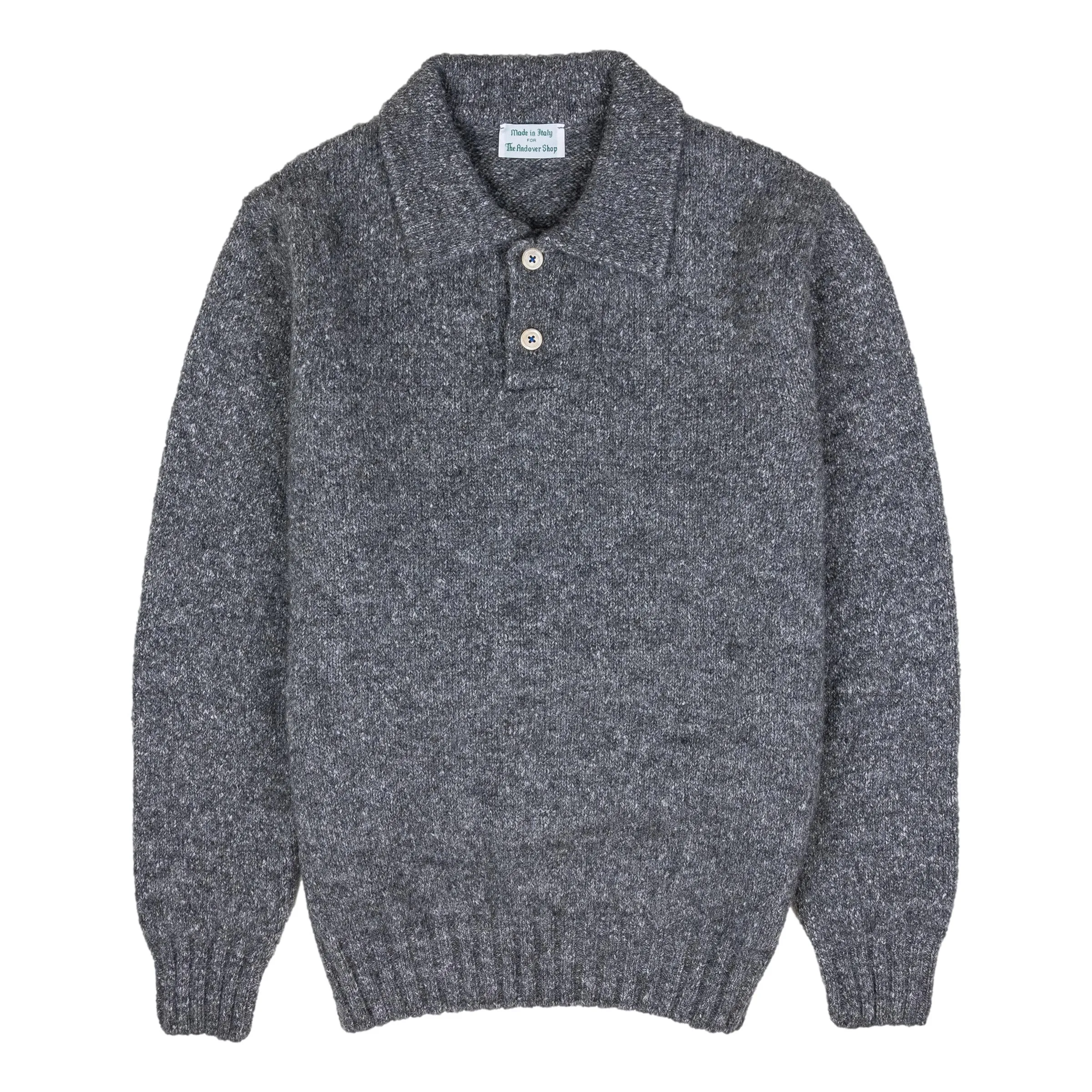 Harri Polo Alpaca Sweater sold by The Andover Shop product image thumbnail 2