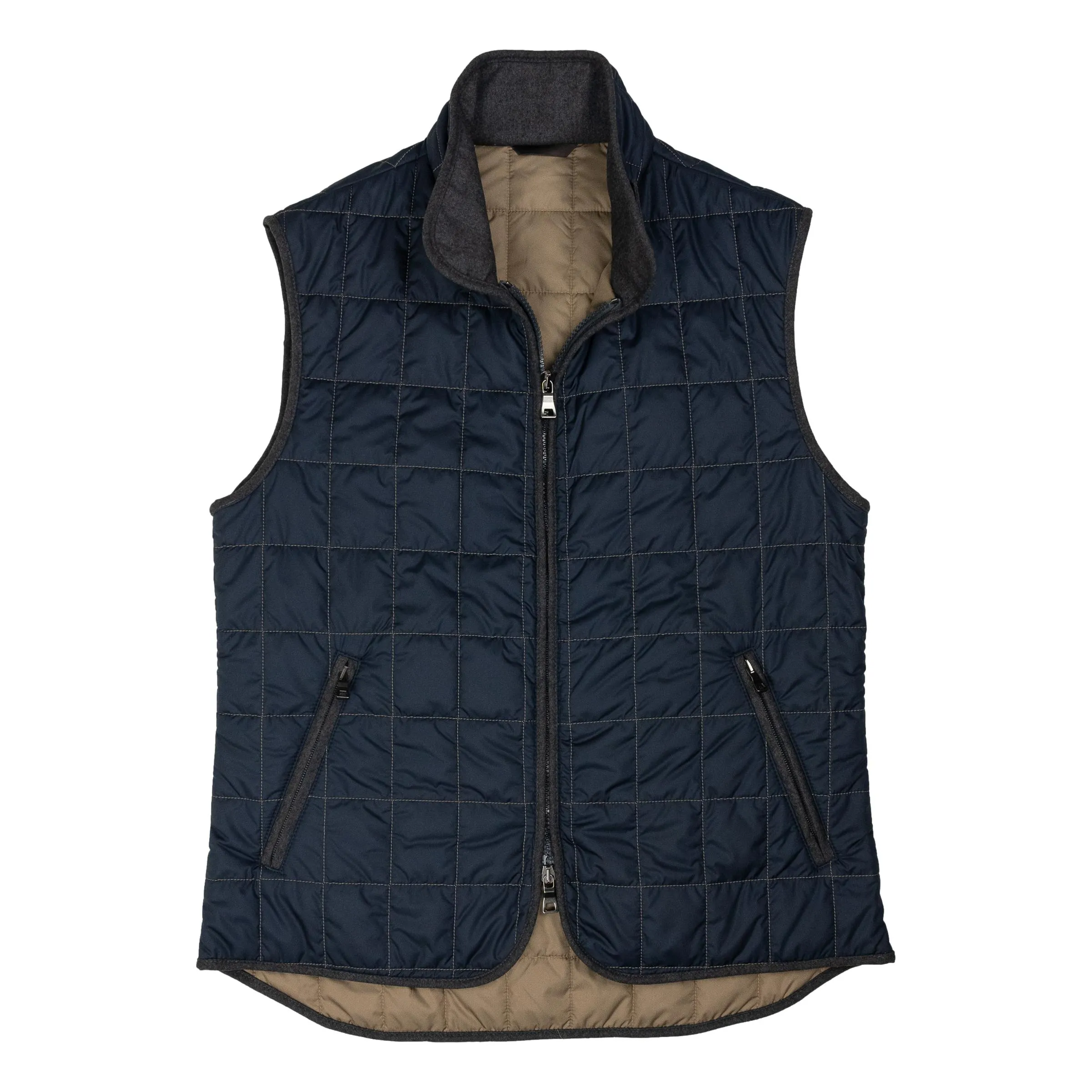 True Navy Theo Waterville Quilted Vest sold by The Andover Shop