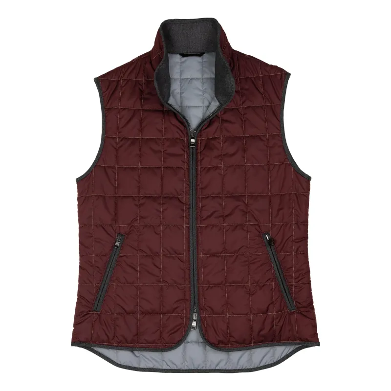 Merlot Theo Waterville Quilted Vest sold by The Andover Shop