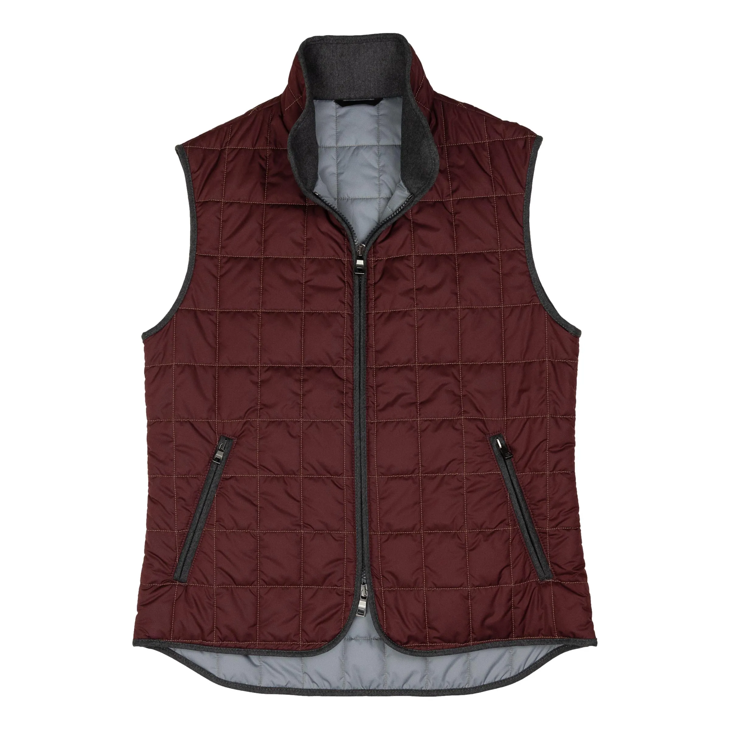 Merlot Theo Waterville Quilted Vest sold by The Andover Shop