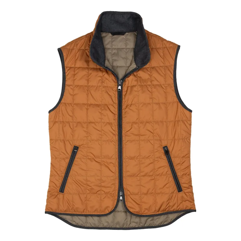 Rust Theo Waterville Quilted Vest sold by The Andover Shop