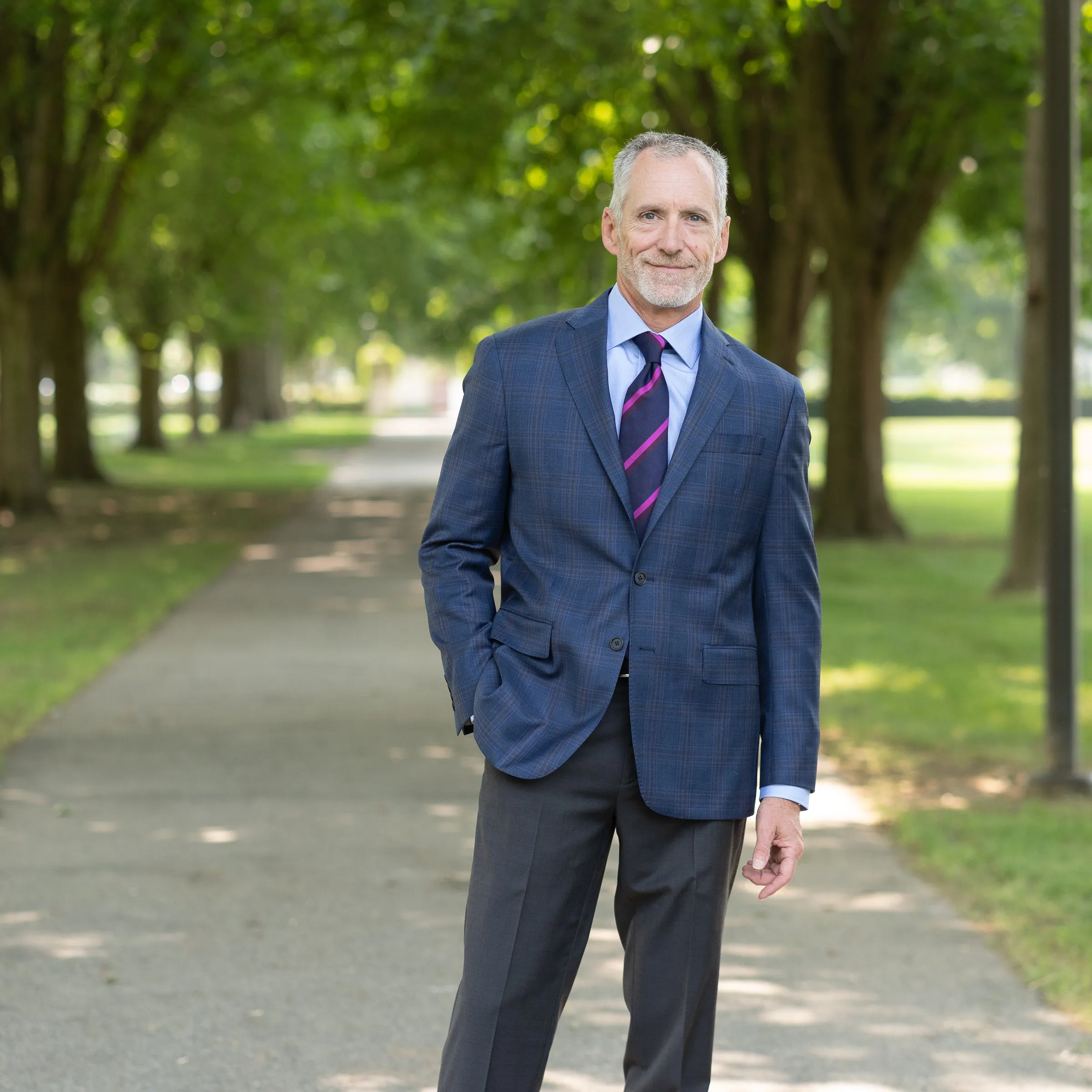 Blue Plaid Super 130's Wool Sport Coat sold by The Andover Shop product image thumbnail 2