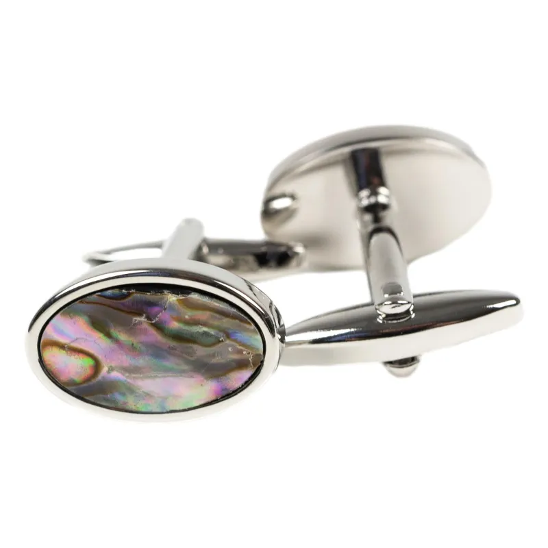 Oval Abalone Shell Cufflink sold by The Andover Shop