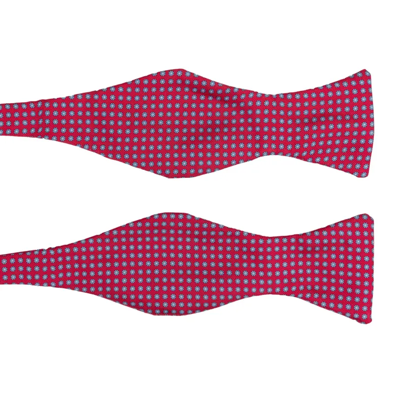 Mini Flower Motif Silk Bow Tie sold by The Andover Shop