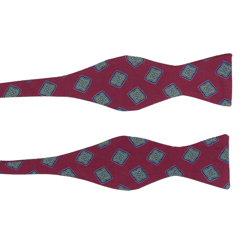 Shield Motif Silk Bow Tie sold by The Andover Shop