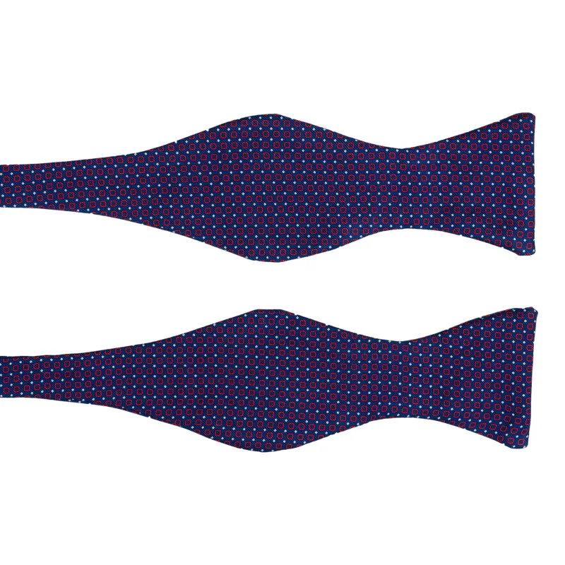 Square and Mini Diamond Silk Bow Tie sold by The Andover Shop